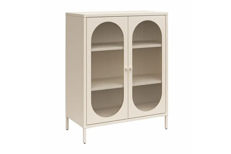 Skab Luna 80x40x102 cm, Pergament, 80x40x102 cm, Pergament