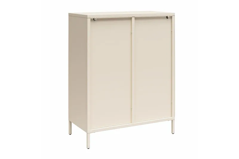 Skab Luna 80x40x102 cm, Pergament - 80x40x102 cm, Pergament - Opbevaring - Skab - Vitrineskabe