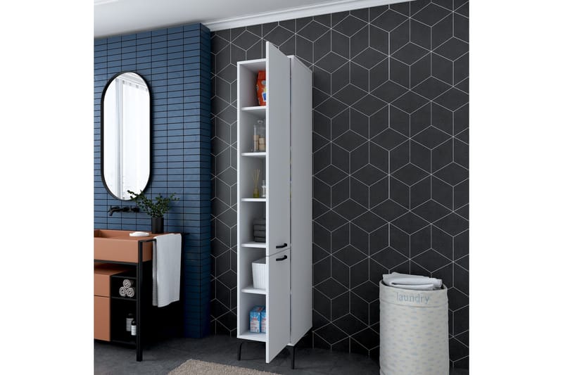 Manorma Highboard - Hvid - Opbevaring - Skab - Skabe