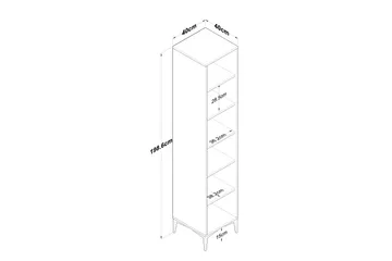 Manorma Highboard - Hvid - Opbevaring - Skab - Skabe