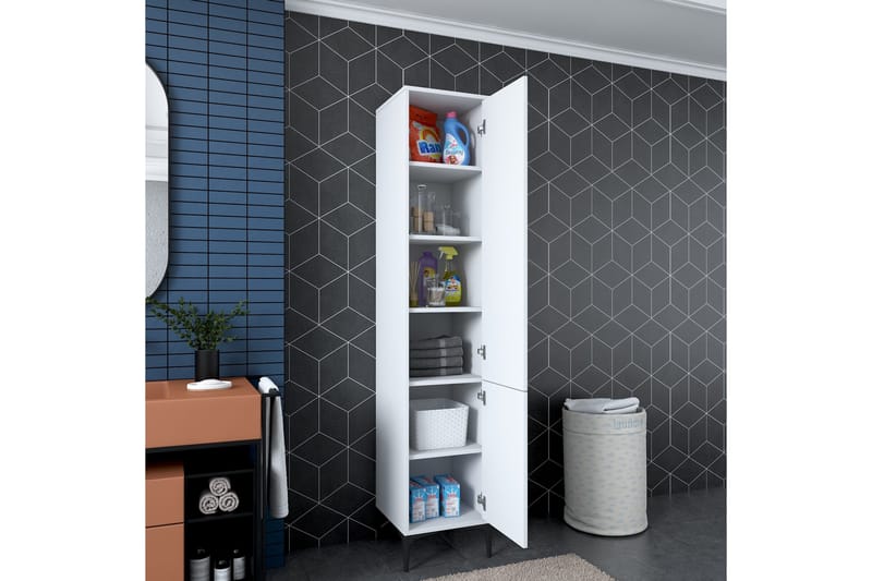 Manorma Highboard - Hvid - Opbevaring - Skab - Skabe