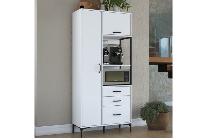 Manorma Highboard - Hvid - Opbevaring - Skab - Skabe