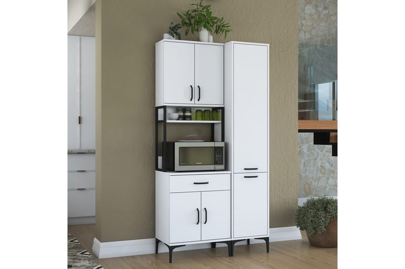 Manorma Highboard - Hvid - Opbevaring - Skab - Skabe