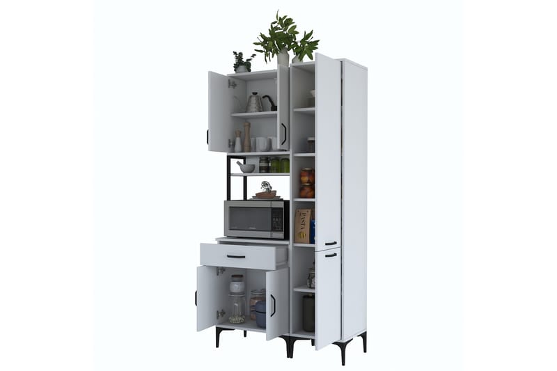 Manorma Highboard - Hvid - Opbevaring - Skab - Skabe