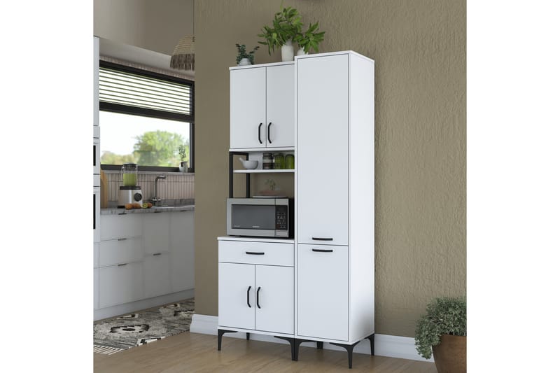 Manorma Highboard - Hvid - Opbevaring - Skab - Skabe