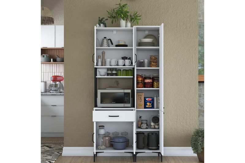Manorma Highboard - Hvid - Opbevaring - Skab - Skabe