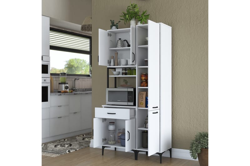 Manorma Highboard - Hvid - Opbevaring - Skab - Skabe