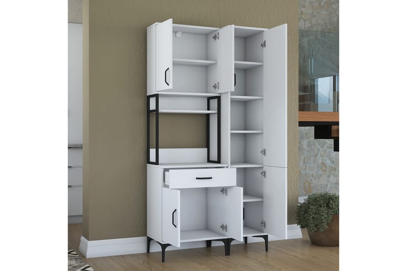 Manorma Highboard - Hvid - Opbevaring - Skab - Skabe