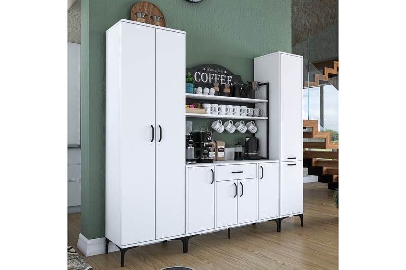 Manorma Highboard - Hvid - Opbevaring - Skab - Skabe