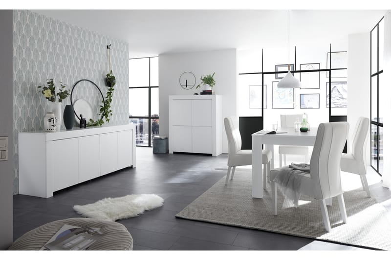 Midas Opbevaringskab 110 cm - Hvid - Opbevaring - Skab - Skabe