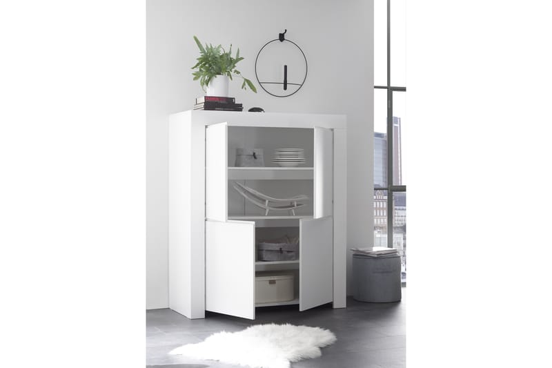 Midas Opbevaringskab 110 cm - Hvid - Opbevaring - Skab - Skabe