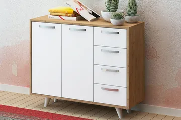 Mod design Skænk - Træ / hvid - Opbevaring - Opbevaringsmøbler - Skænke & sideboards