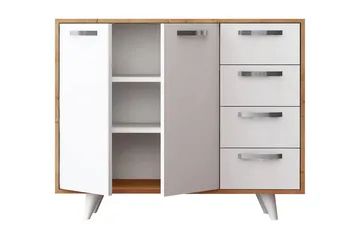 Mod design Skænk - Træ / hvid - Opbevaring - Opbevaringsmøbler - Skænke & sideboards