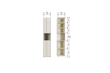 Morya Highboard - Beige - Opbevaring - Skab - Skabe