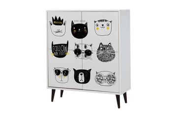 Multi Purpose Cabinet Hvid| Sort