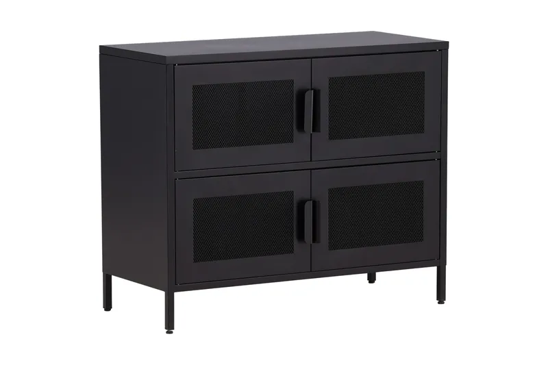 Nett Skabskommode 90x40x75 cm, Svart