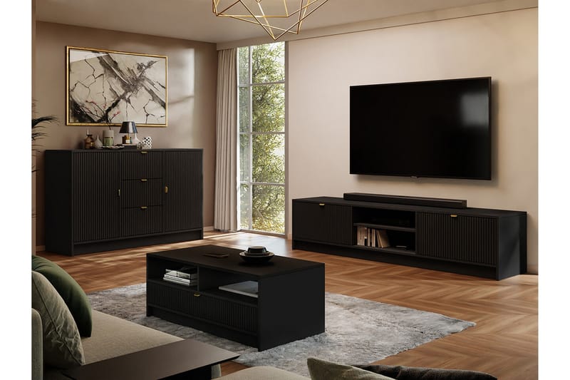 Novaj Highboard - Sort - Opbevaring - Skab - Skabe