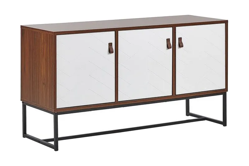 Nueva Skab 112x39 cm, Mørkebrun/Hvid