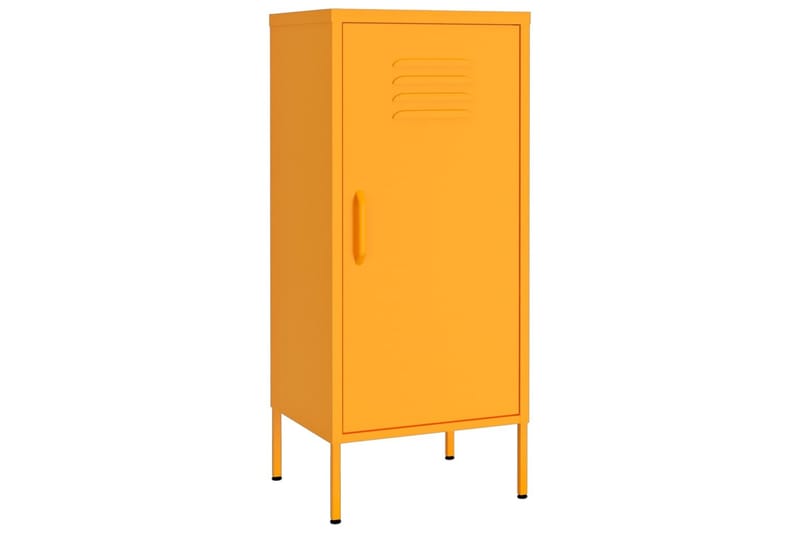 opbevaringsskab 42,5x35x101,5 cm stål sennepsgul - Gul - Opbevaring - Skab - Skabe - Omklædningsskabe