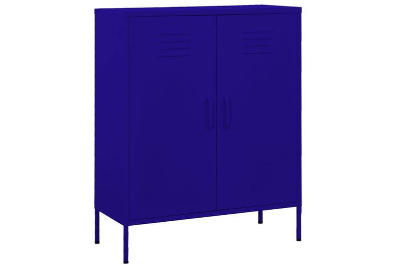 opbevaringsskab 80x35x101,5 cm stål marineblå - Blå - Opbevaring - Skab - Skabe - Omklædningsskabe