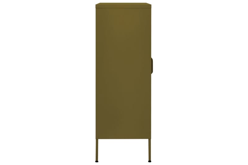opbevaringsskab 80x35x101,5 cm stål olivengrøn - Grøn - Opbevaring - Skab - Skabe - Omklædningsskabe