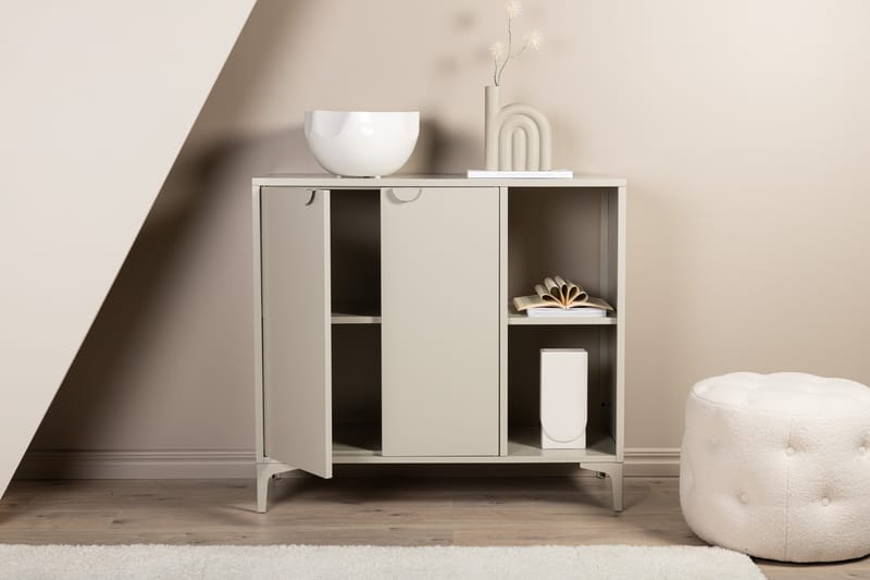 Piring Skabskommode 110x42x100 cm - Beige - Opbevaring - Skab - Skabe