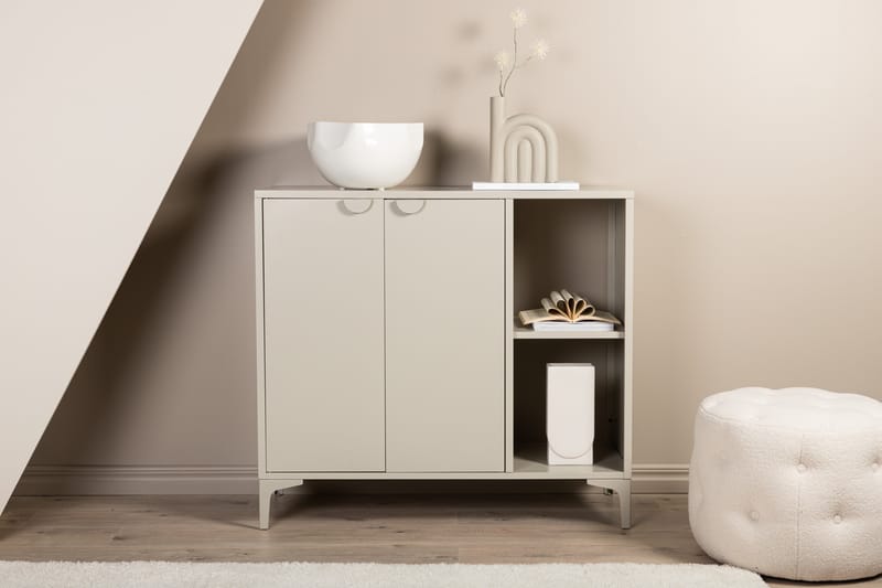 Piring Skabskommode 110x42x100 cm - Beige - Opbevaring - Skab - Skabe