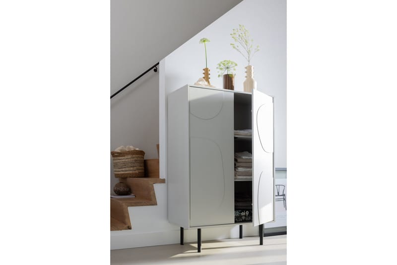 Popinder Highboard - Beige - Opbevaring - Skab - Skabe