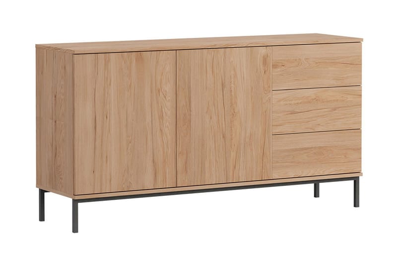 Querty Skab 150x80x41 cm, Natur/Sort