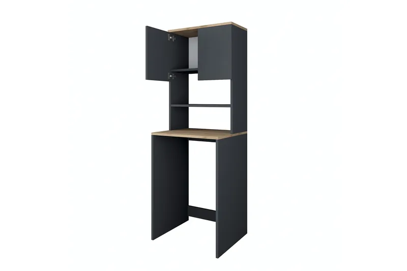 Ramdev Highboard - Valnød finér/Antracit - Hus & renovering - Køkken & bad - Badeværelse - Badeværelsesmøbler - Underskab badeværelse