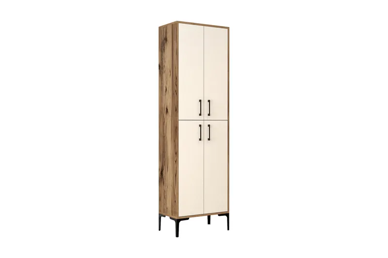 Retzow Highboard 60x35 cm, Mørkebrun/Beige