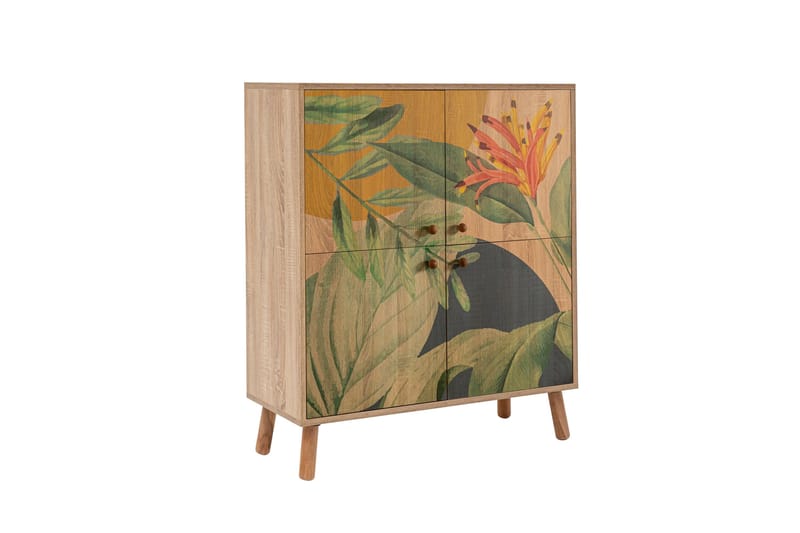 Sakarya Highboard 95x111 cm Multifarvet - Hanah Home - Opbevaring - Skab - Skabe