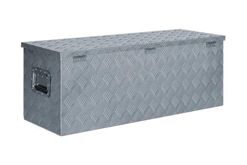 aluminiumskasse 110,5 x 38,5 x 40 cm sølvfarvet - Sølv - Opbevaring - Skab - Skabe - Sikkerhedsskabe - Deponeringsskabe