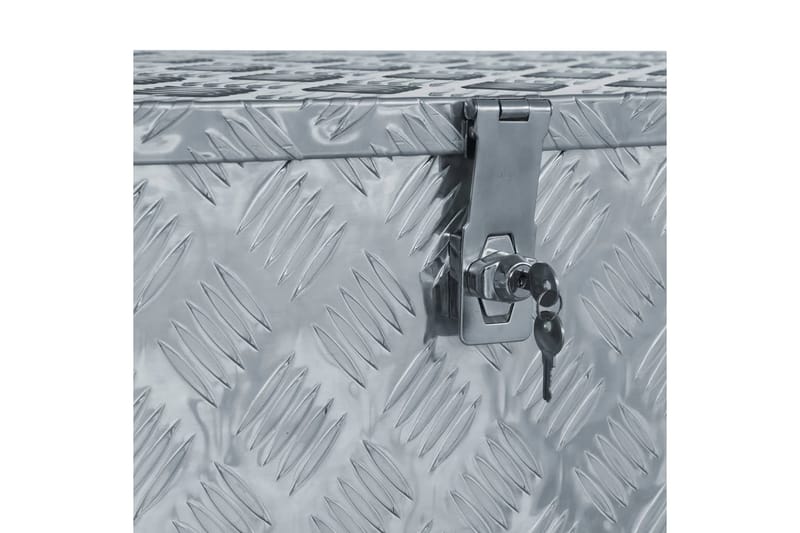 aluminiumskasse 110,5 x 38,5 x 40 cm sølvfarvet - Sølv - Opbevaring - Skab - Skabe - Sikkerhedsskabe - Deponeringsskabe