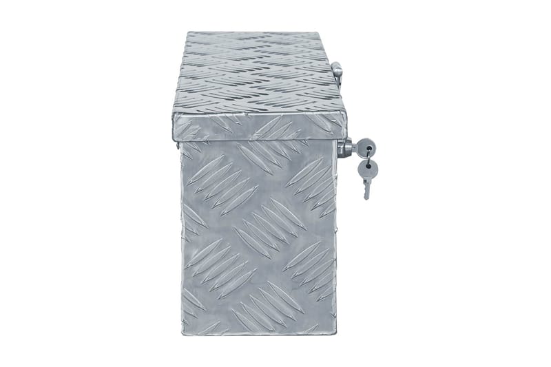 aluminiumskasse 48,5 x 14 x 20 cm sølvfarvet - Sølv - Deponeringsskabe
