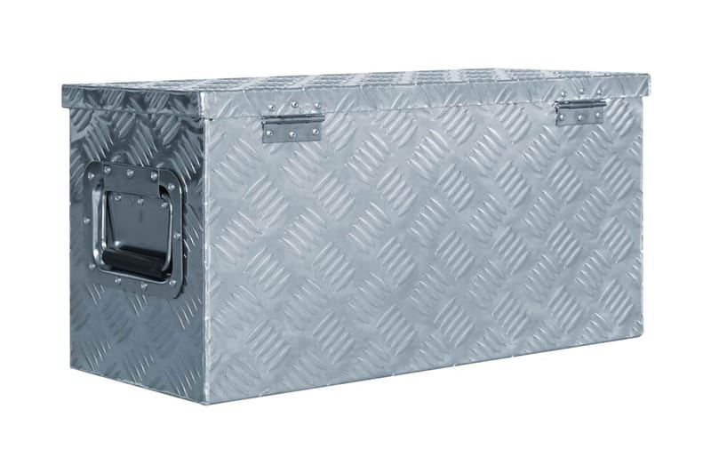 aluminiumskasse 61,5 x 26,5 x 30 cm sølvfarvet - Sølv - Opbevaring - Skab - Skabe - Sikkerhedsskabe - Deponeringsskabe