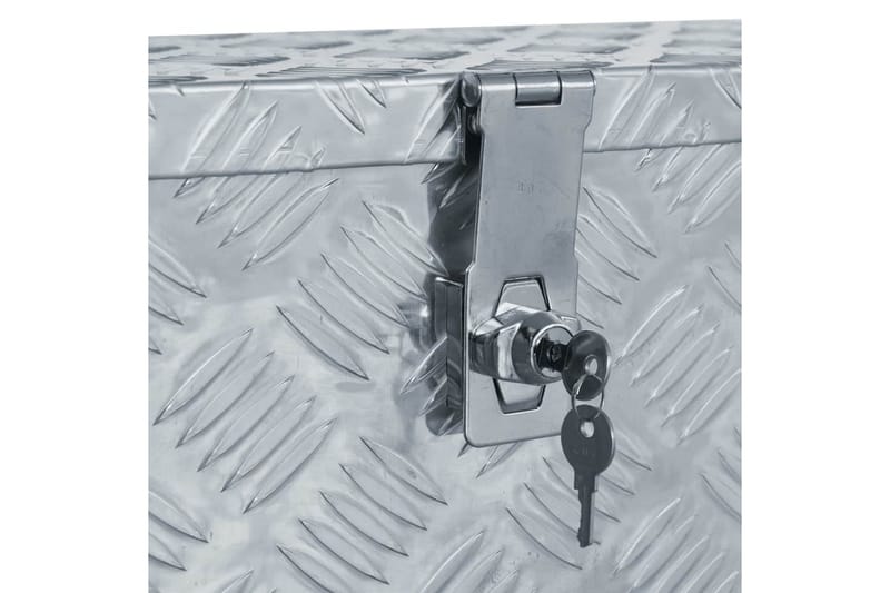 aluminiumskasse 61,5 x 26,5 x 30 cm sølvfarvet - Sølv - Opbevaring - Skab - Skabe - Sikkerhedsskabe - Deponeringsskabe