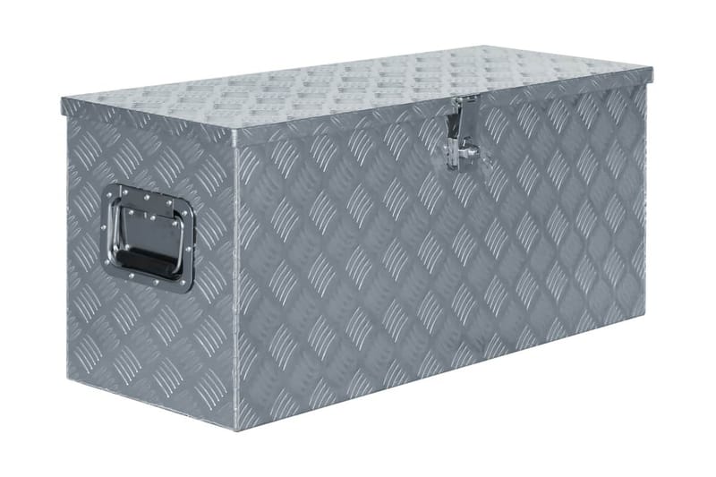 aluminiumskasse 90,5 x 35 x 40 cm sølvfarvet - Sølv - Opbevaring - Skab - Skabe - Sikkerhedsskabe - Deponeringsskabe