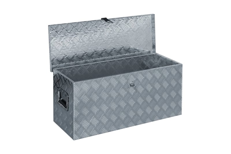 aluminiumskasse 90,5 x 35 x 40 cm sølvfarvet - Sølv - Opbevaring - Skab - Skabe - Sikkerhedsskabe - Deponeringsskabe