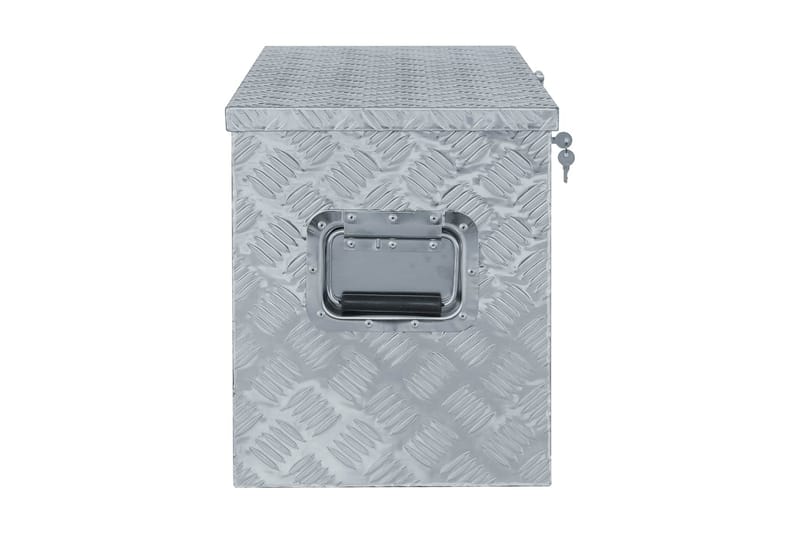 aluminiumskasse 90,5 x 35 x 40 cm sølvfarvet - Sølv - Opbevaring - Skab - Skabe - Sikkerhedsskabe - Deponeringsskabe
