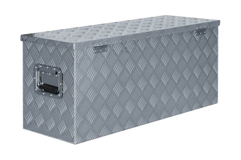 aluminiumskasse 90,5 x 35 x 40 cm sølvfarvet - Sølv - Opbevaring - Skab - Skabe - Sikkerhedsskabe - Deponeringsskabe