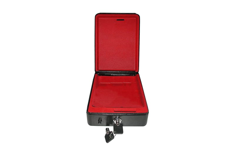 ProPlus sikkerhedsboks med holder 225 x 165 x 85 mm - Sort - Opbevaring - Skab - Skabe - Sikkerhedsskabe - Deponeringsskabe