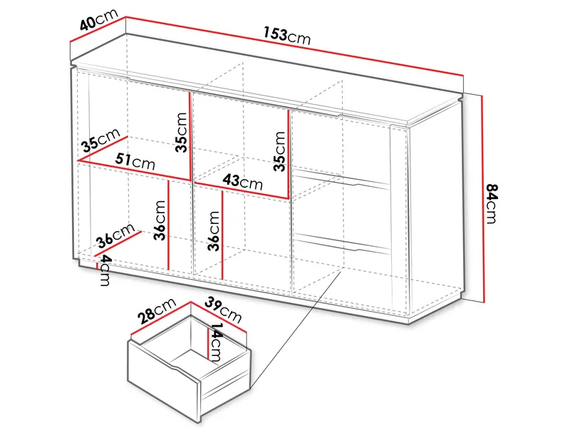 Hilafin Skænk - Opbevaring - Opbevaringsmøbler - Skænke & sideboards