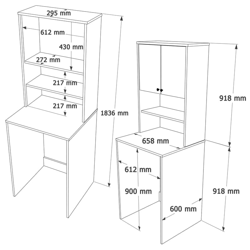 Vaskemaskineskab Hanah Home Nord (65,8 x 183,6 x 60 cm) Hvid eg - Hvid og eg - Opbevaring - Skab - Skabe - Sikkerhedsskabe - Medicinskabe