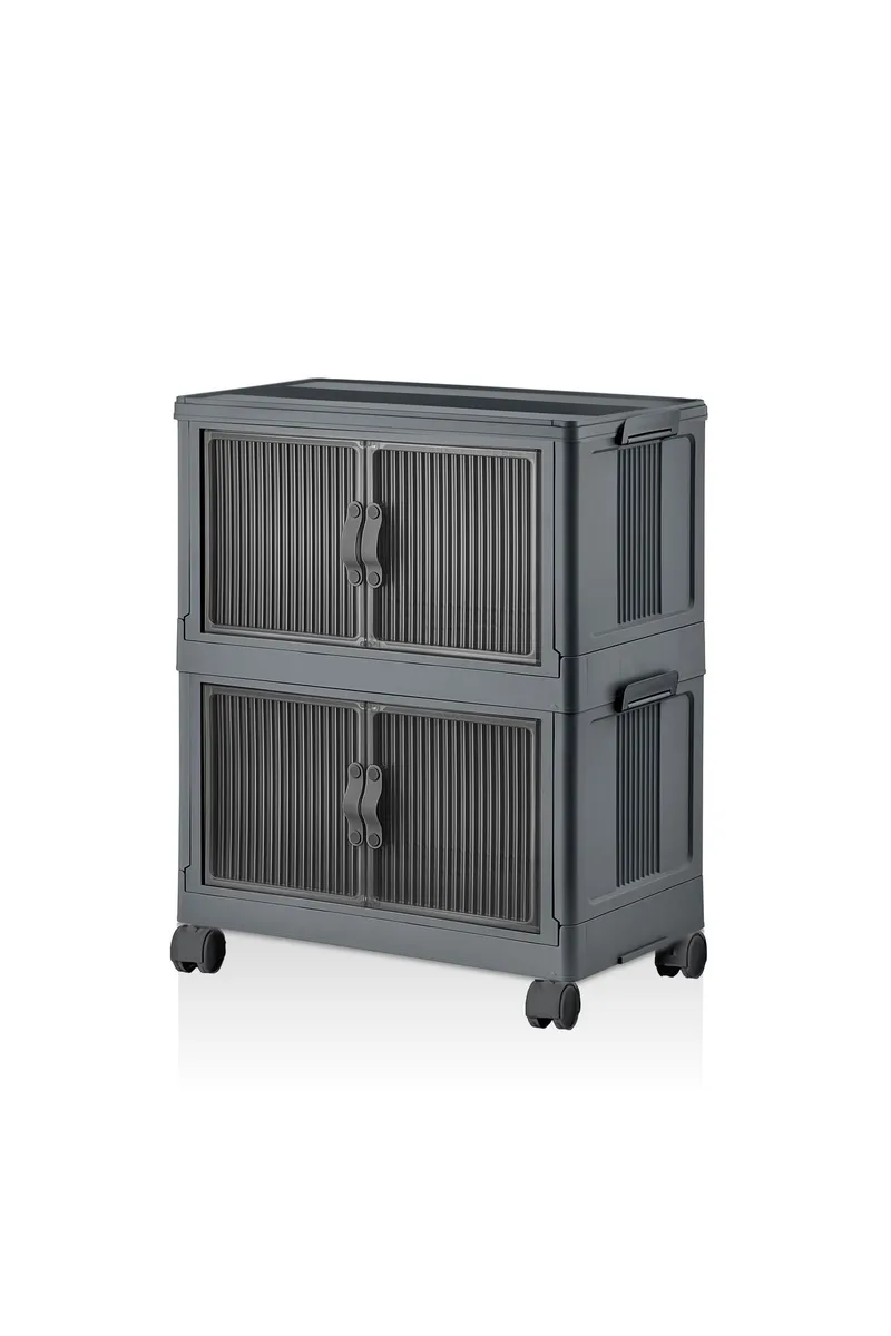 Multifunktionsskab Hanah Home Lavine 67 (32 x 67 x 56 cm) Antracit, Antracit