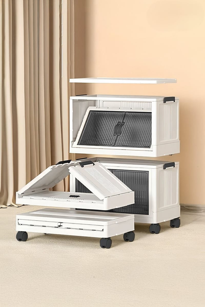 Multifunktionsskab Hanah Home Lavine 67 (32 x 67 x 56 cm) Hvid - Møbler - Børnemøbler - Opbevaring børneværelse - Børneskab