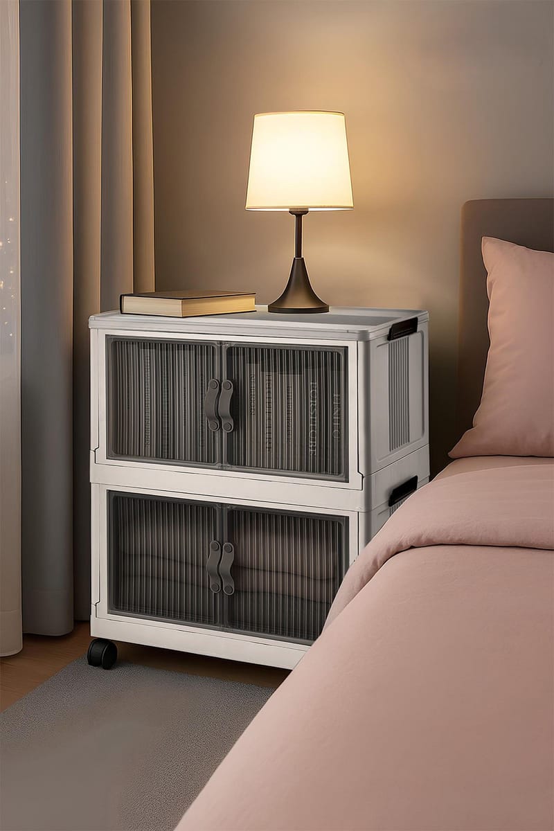 Multifunktionsskab Hanah Home Lavine 67 (32 x 67 x 56 cm) Hvid - Møbler - Børnemøbler - Opbevaring børneværelse - Børneskab