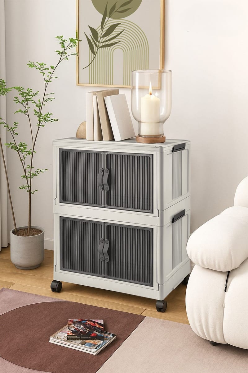 Multifunktionsskab Hanah Home Lavine 67 (32 x 67 x 56 cm) Hvid - Møbler - Børnemøbler - Opbevaring børneværelse - Børneskab