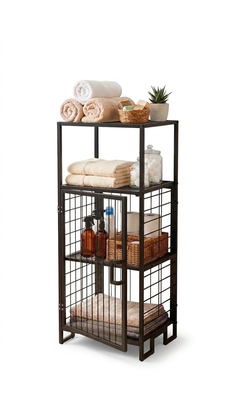 Multifunktionsskab Hanah Home Vorn (41,5 x 96 x 33 cm) Sort, undefined