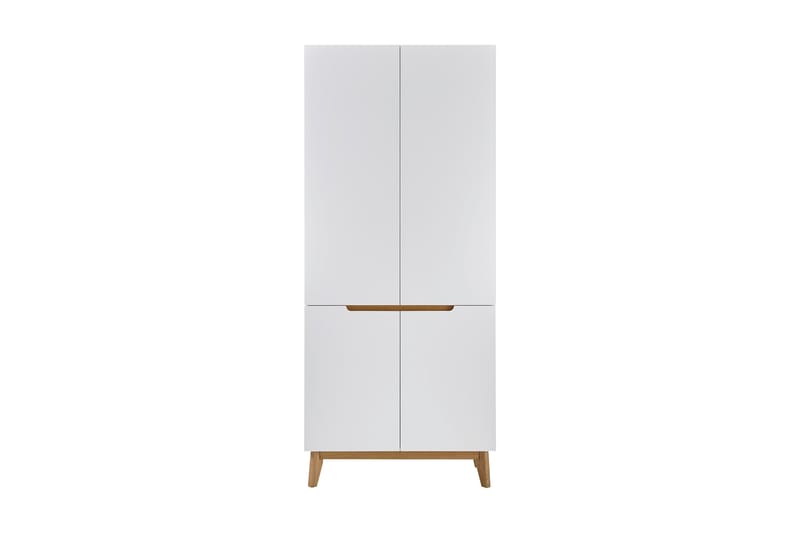 Siraaj Foyerskab 85 cm - Hvid/Eg - Opbevaring - Skab - Skabe